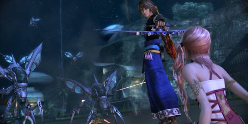 A scene featuring characters from Final Fantasy 13-2