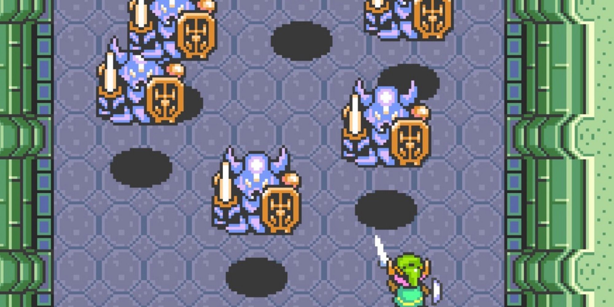 Fighting a boss in The Legend of Zelda: A Link To The Past