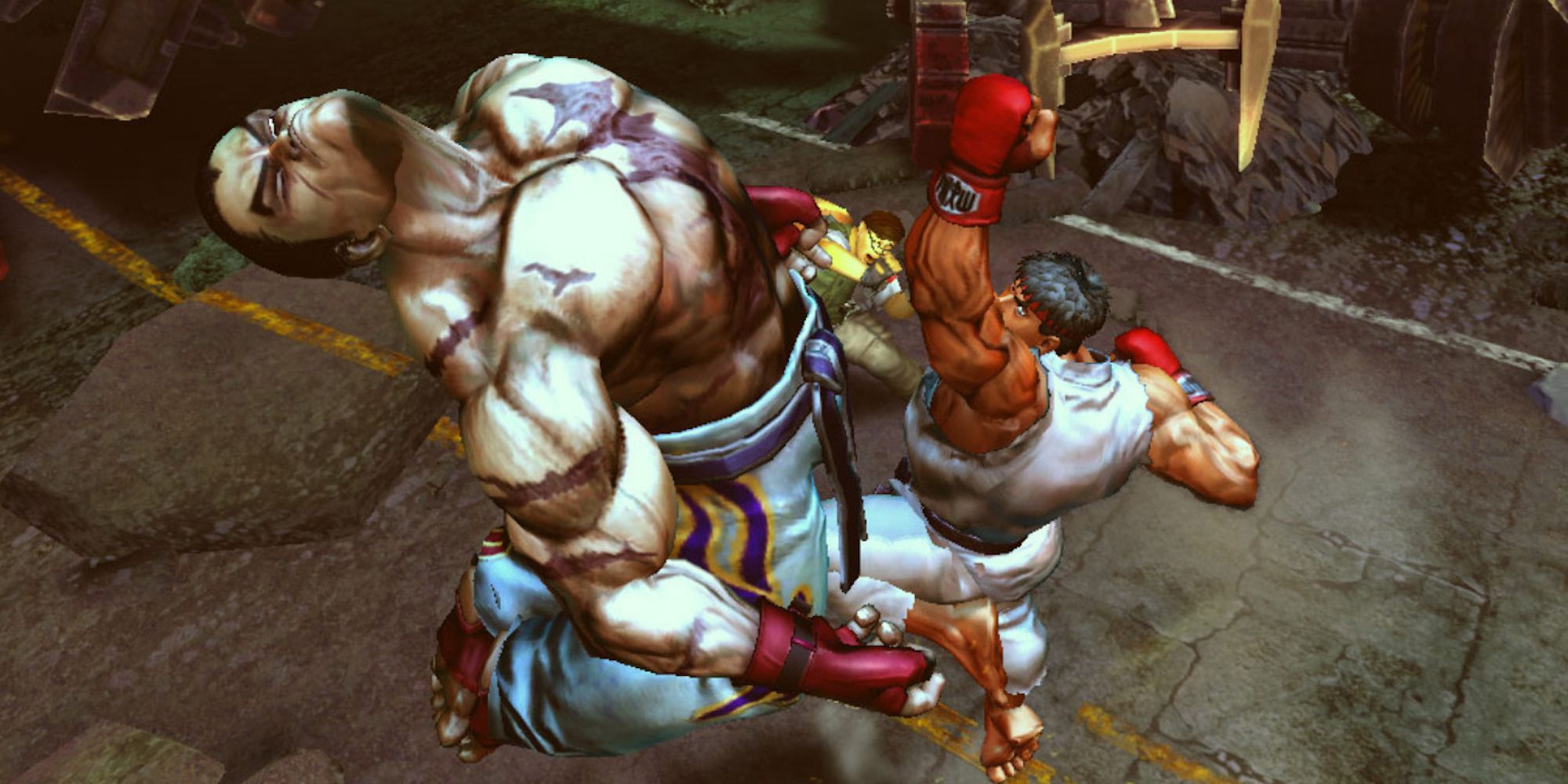 A fight from Street Fighter X Tekken