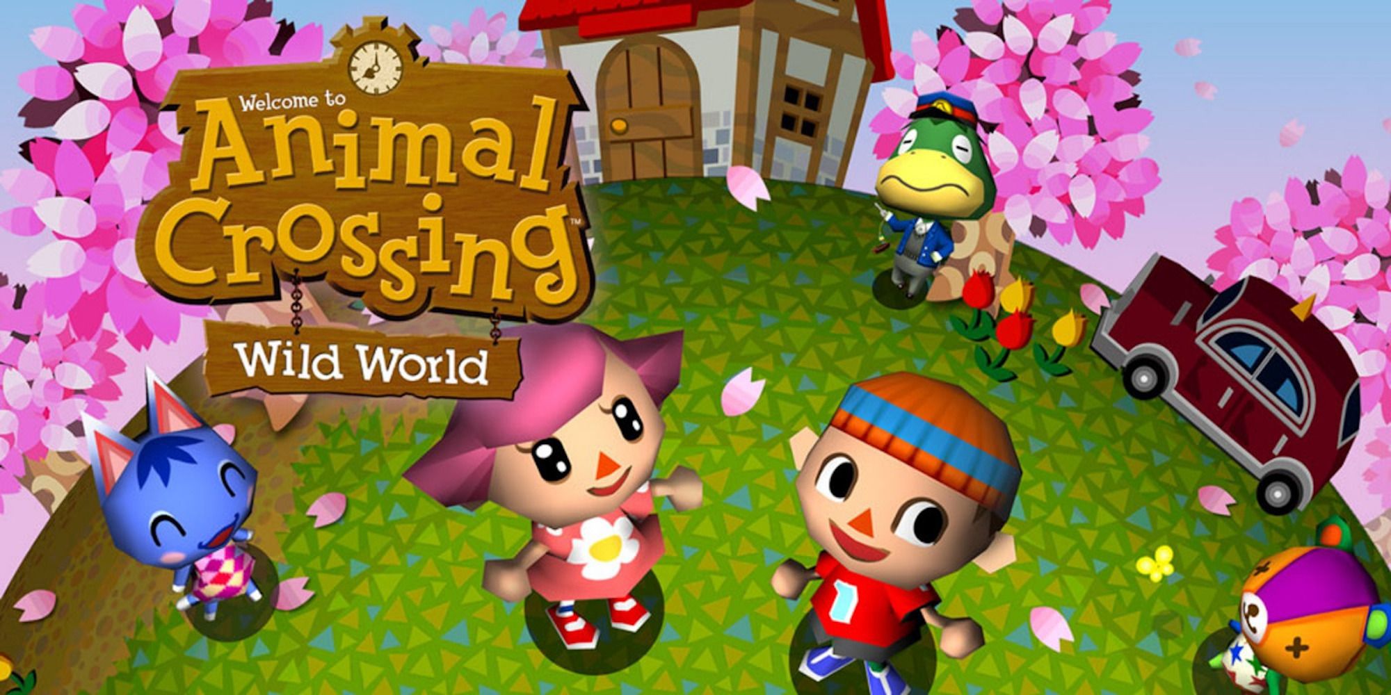 Promo art featuring characters from Animal Crossing: Wild World