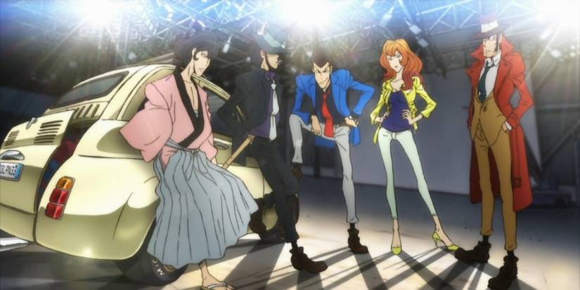 Promo art featuring characters from Lupin The 3rd Part 4: The Italian Adventure 