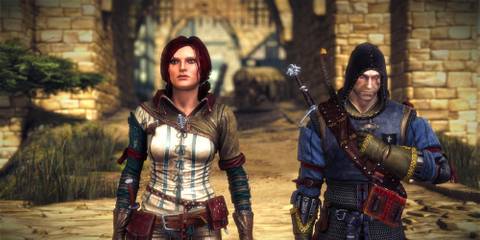 Triss and Geralt from The Witcher 2
