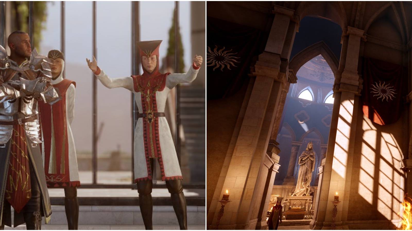 Split image of Sisters and Chantry. 