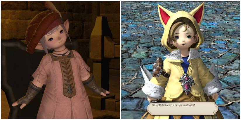 Split image of Tataru and Krilie. 
