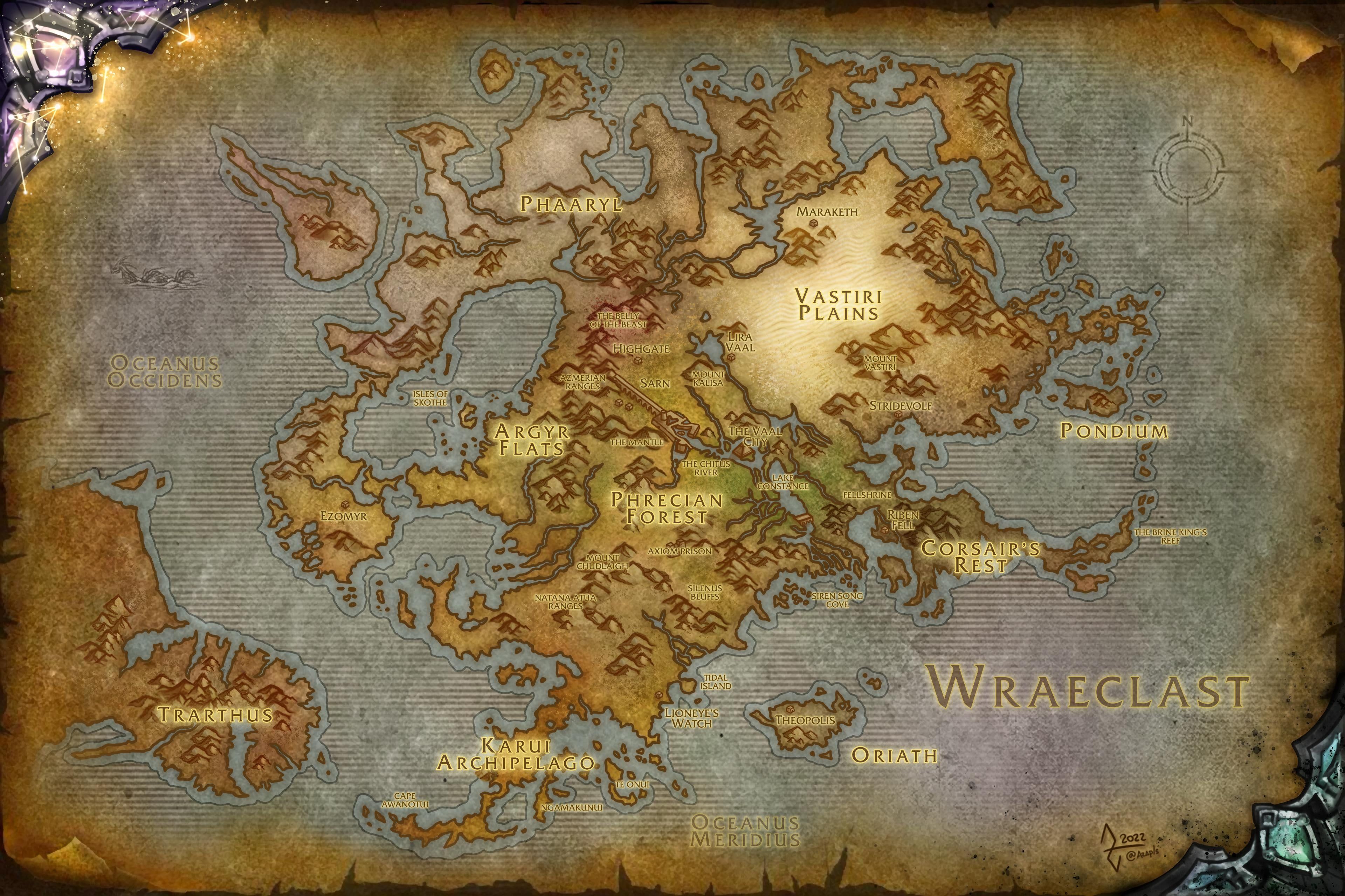 wraeclast path of exile world of warcraft map fanart