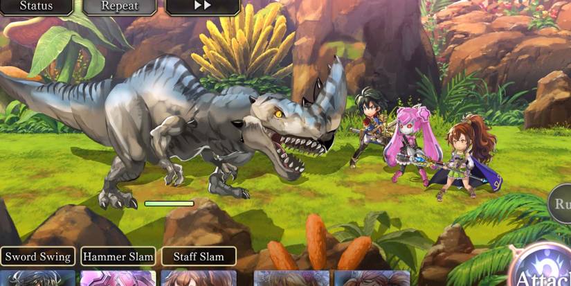 ANOTHER EDEN The Cat Beyond Time and Space android battle