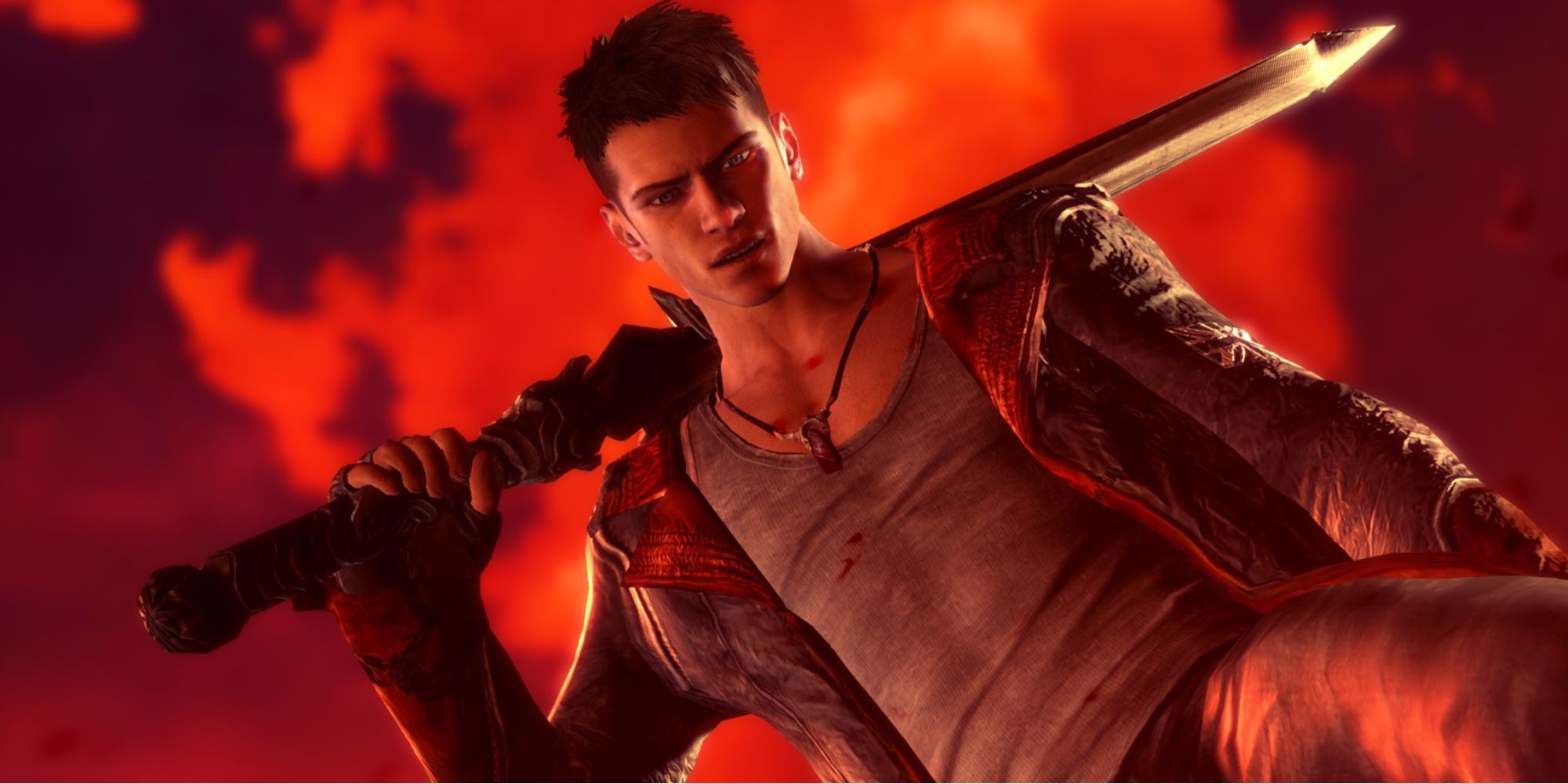 Aged Games Worth Playing in 2022 - DmC - Devil May Cry - Dante wields his sword in combat