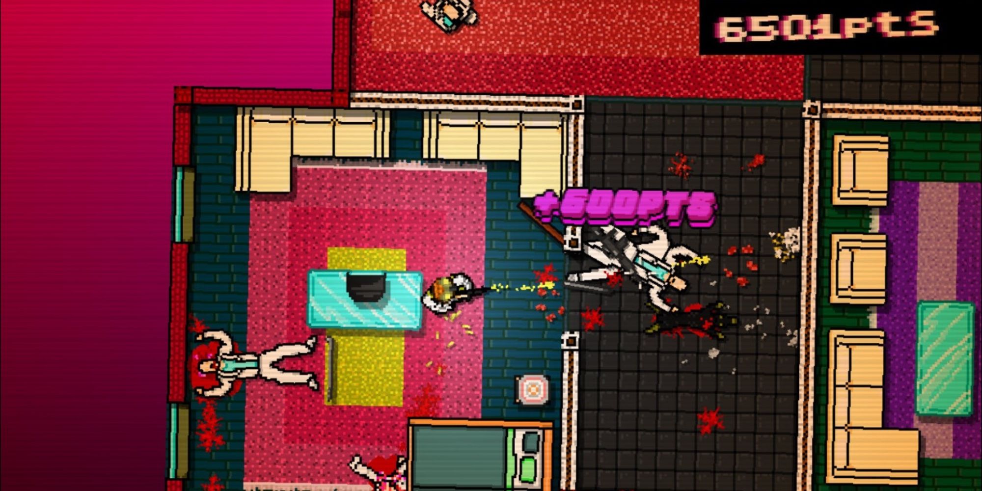 Aged Games Worth Playing in 2022 - Hotline Miami - Player clears stage