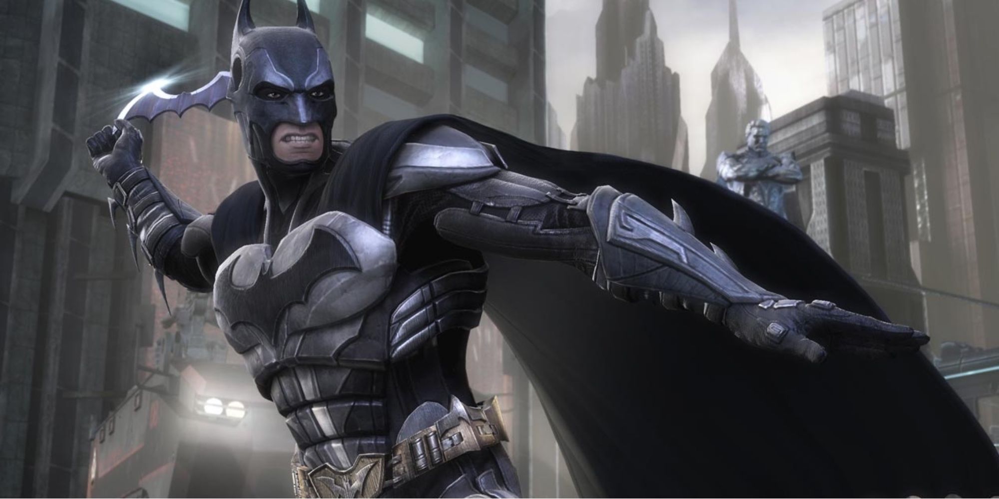 Aged Games Worth Playing in 2022 - Injustice - Gods Among Us - Batman uses Batarang on opponent