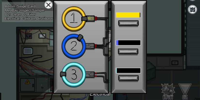 Calibrate Distributor task in Among Us