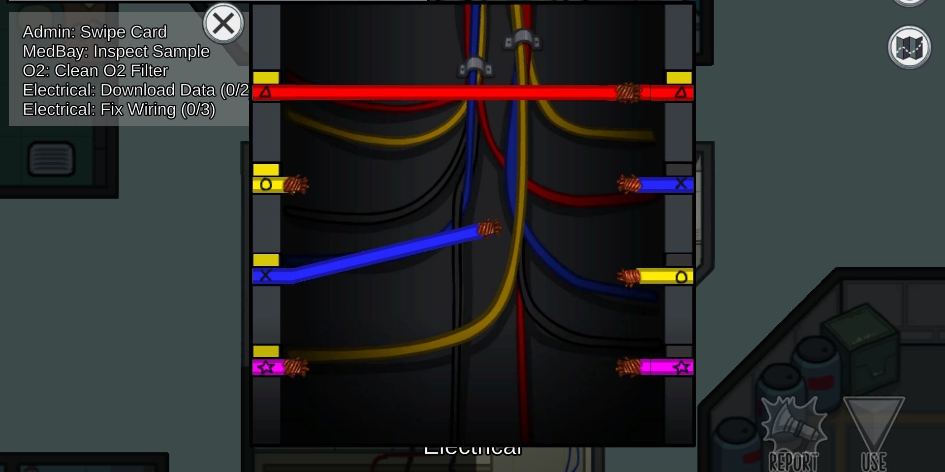 Among Us How To Complete The Tasks In The Electrical Room