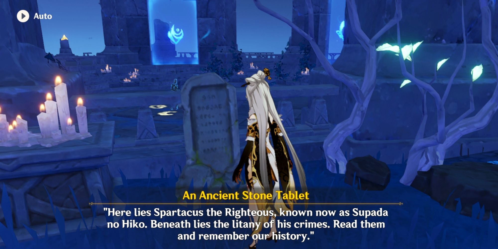 Ancient Stone Tablet in Lotus Eater quest