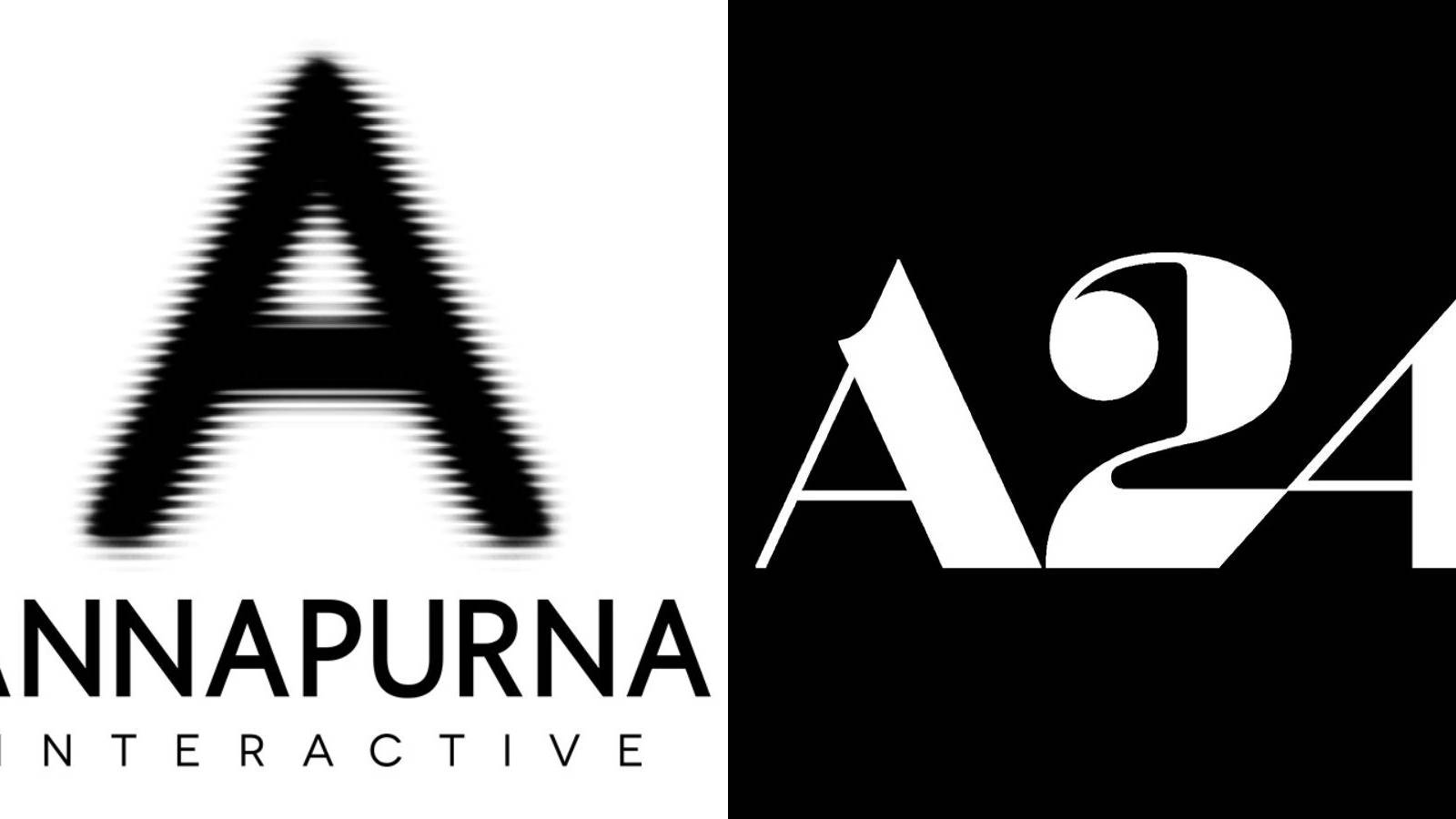 The Annapurna Interactive and A24 logos side by side