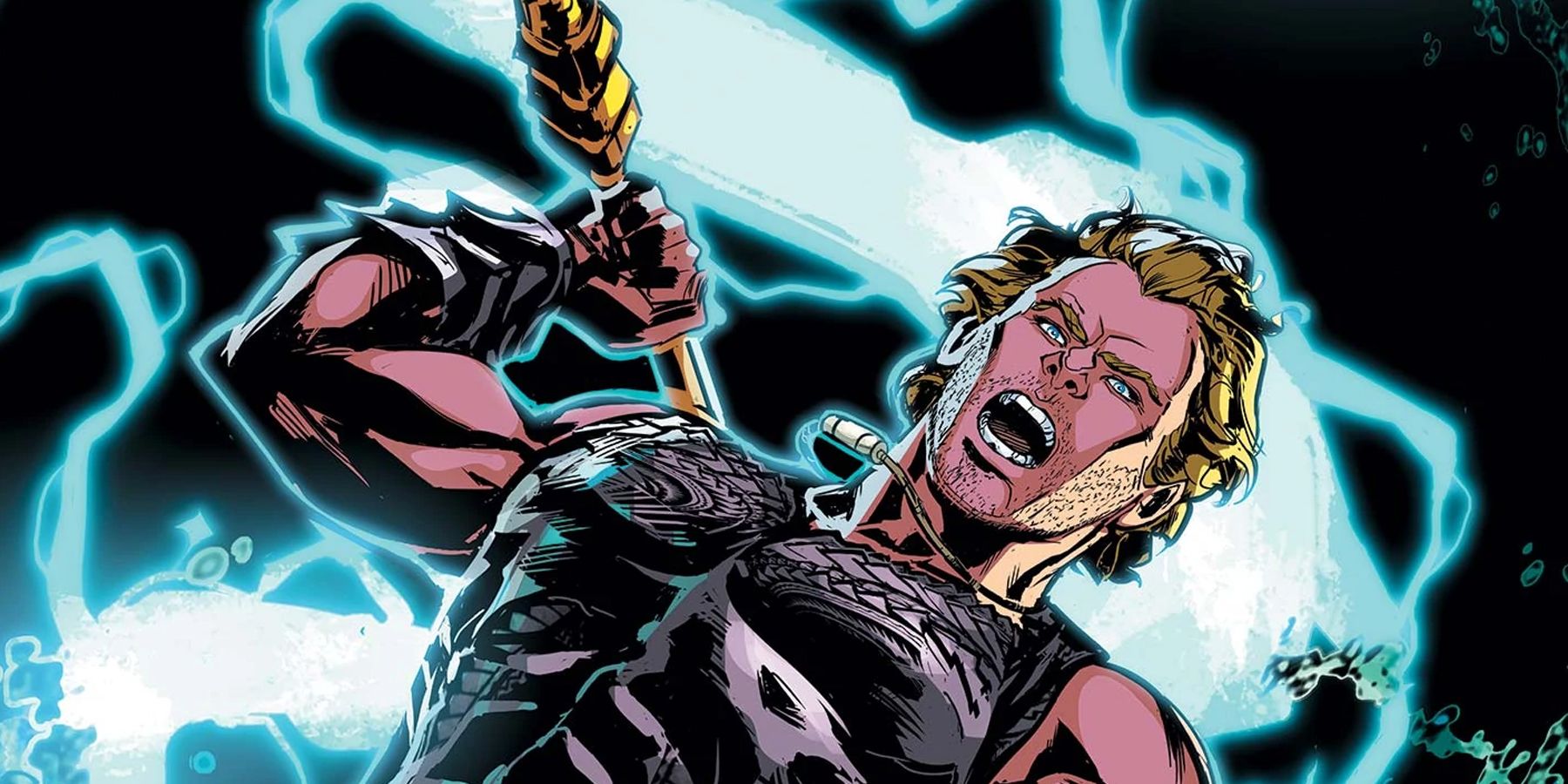 Aquaman controlling lightning