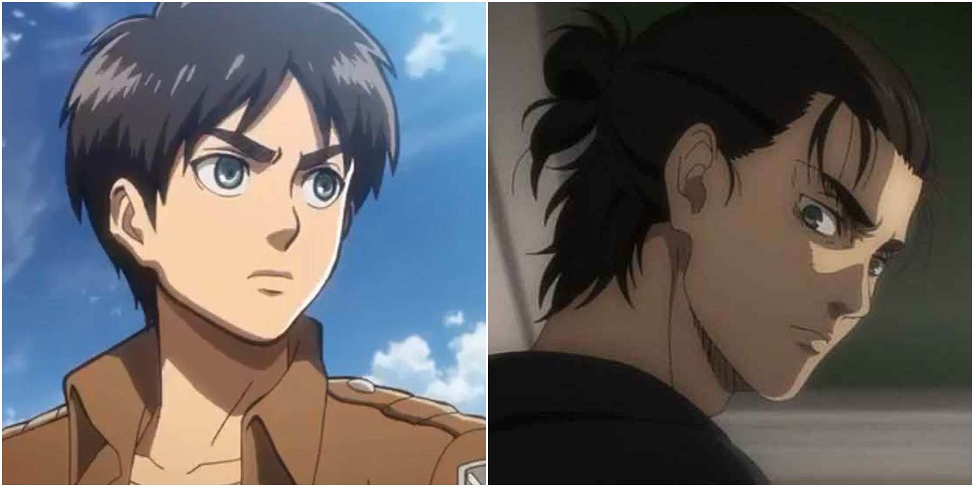 Attack On Titan: Collage Of Young And Old Eren Yeager