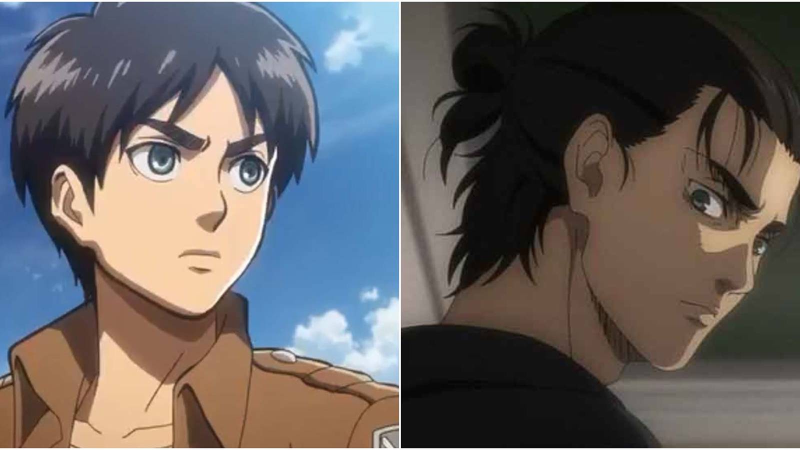 Attack On Titan: Collage Of Young And Old Eren Yeager
