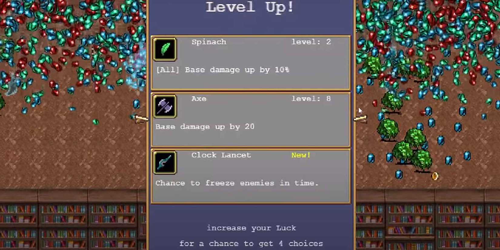 Leveling-up the Axe in Vampire Survivors