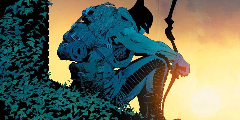 Batman Zero Year cover with Batman holding a bow Cropped
