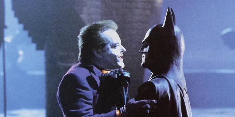 Batman fighting the Joker