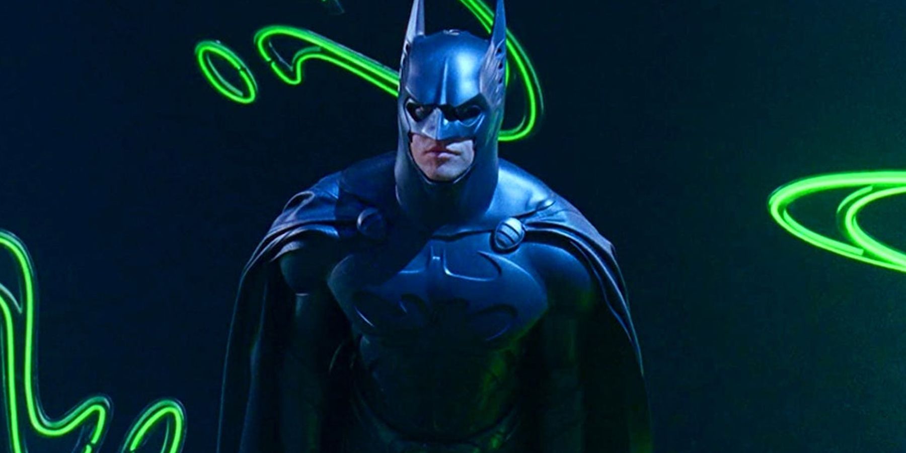 Batman has a more glaring Bat Symbol