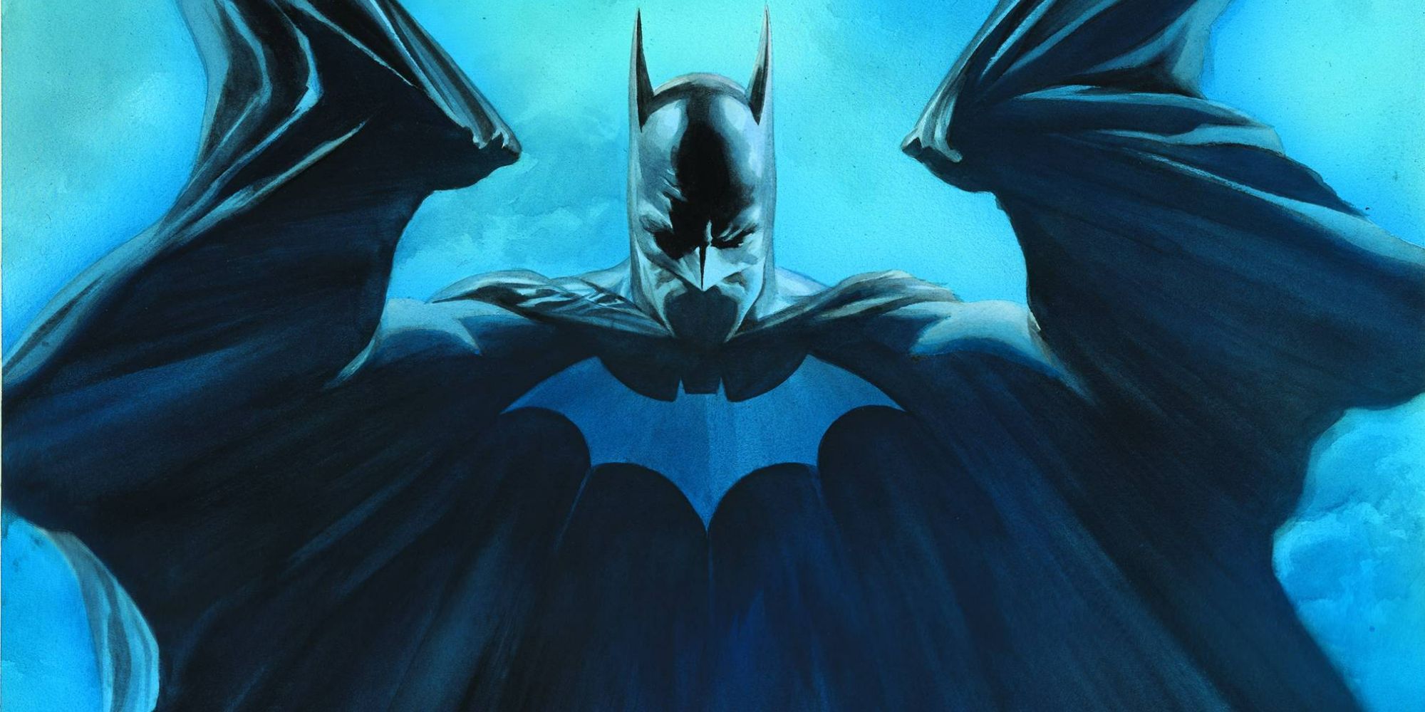A stylized picture of Batman and his cloak from Batman: R.I.P.