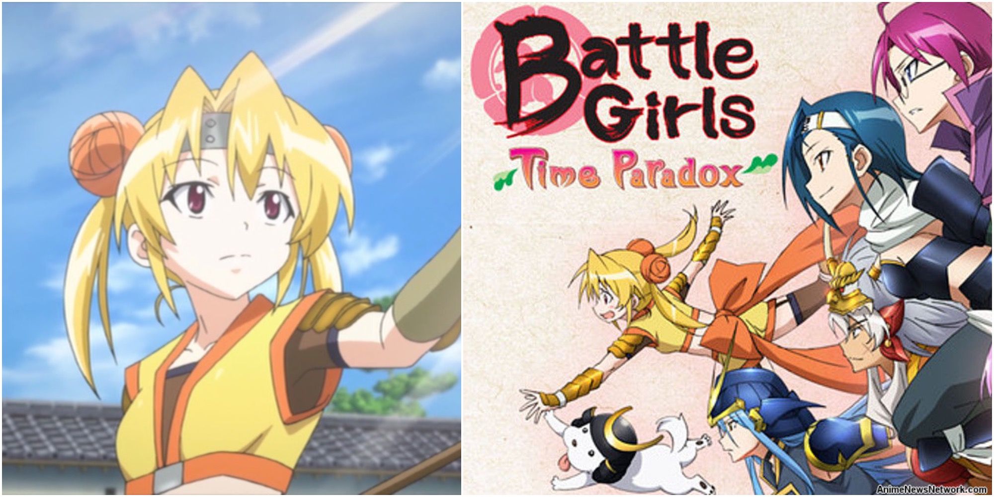 BattleGirls: Collage Of Main Characters And Yoshino