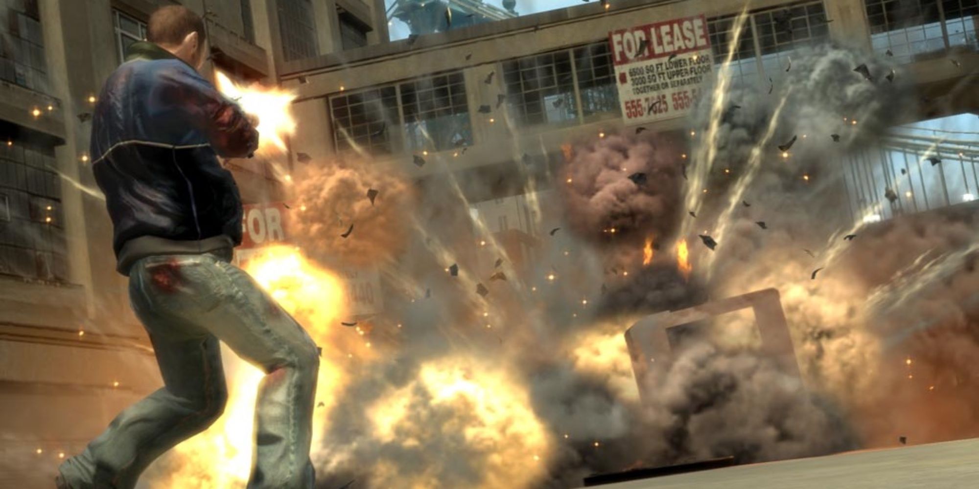Лучшие годы в играх — 2008 — Grand Theft Auto IV — игрок сражается с врагами из штурмовой винтовки