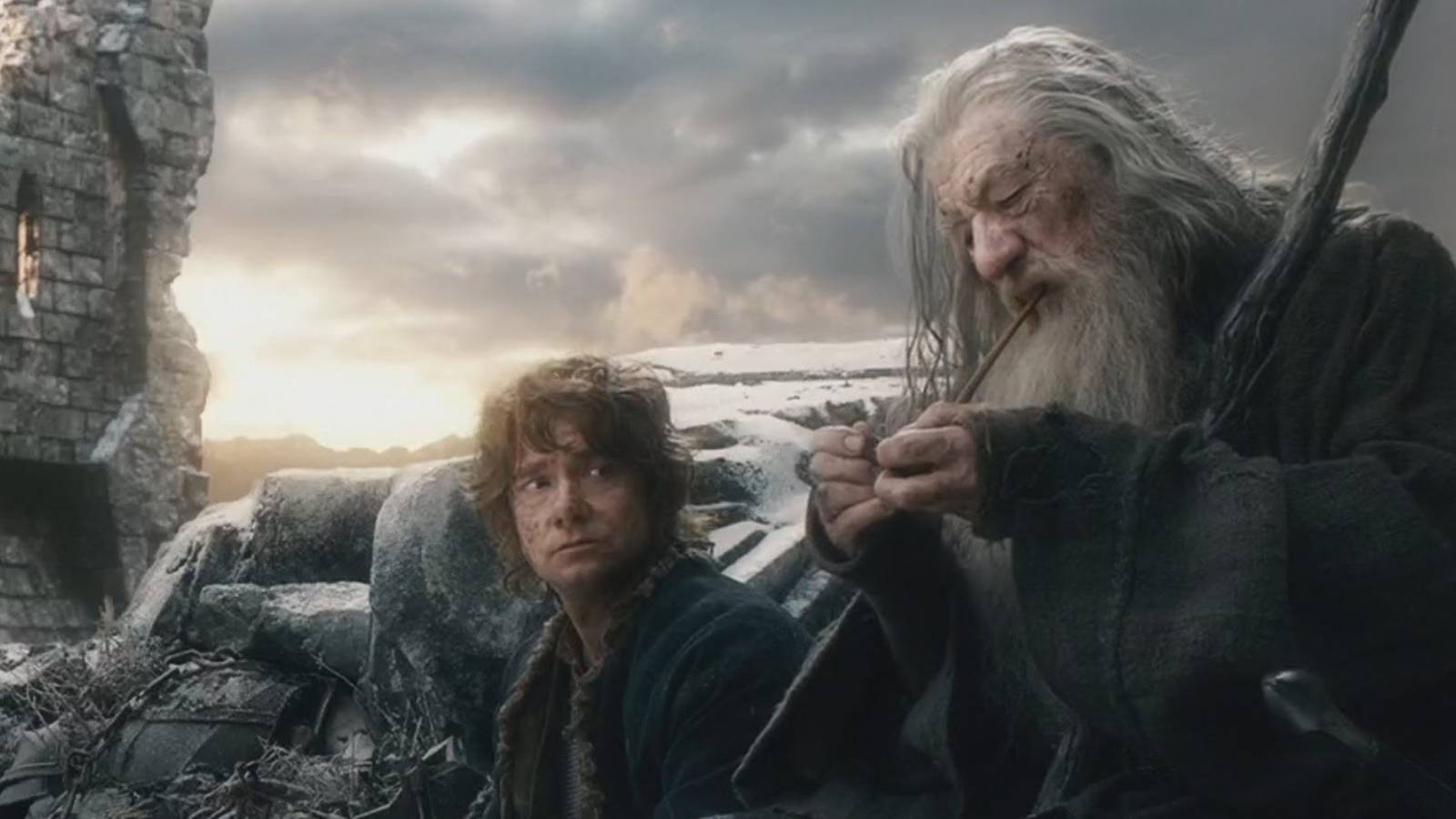 Bilbo and Gandalf