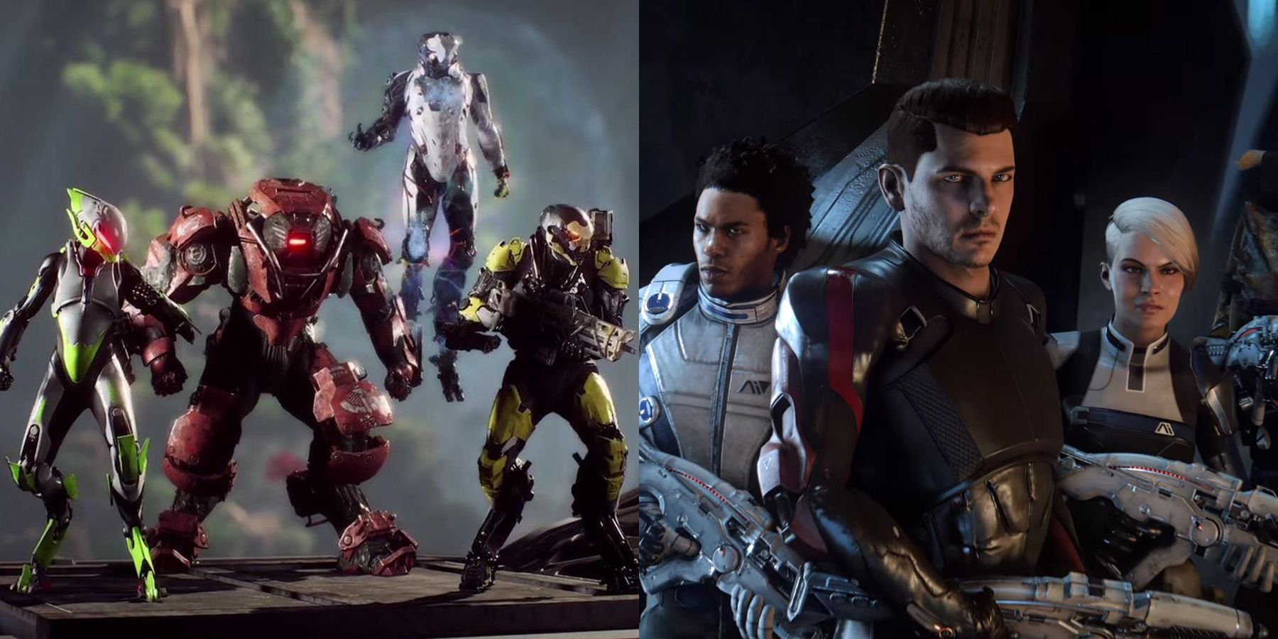 Anthem and Mass Effect: Andromeda characters