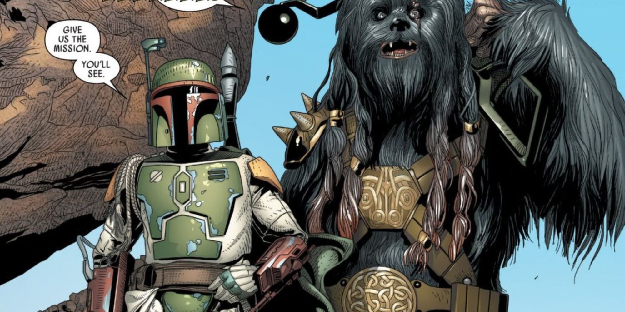 Black Krrsantan and Boba Fett Cropped