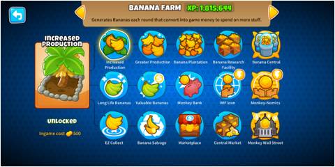 Bloons TD 6 Banana Farm Upgrade Trees