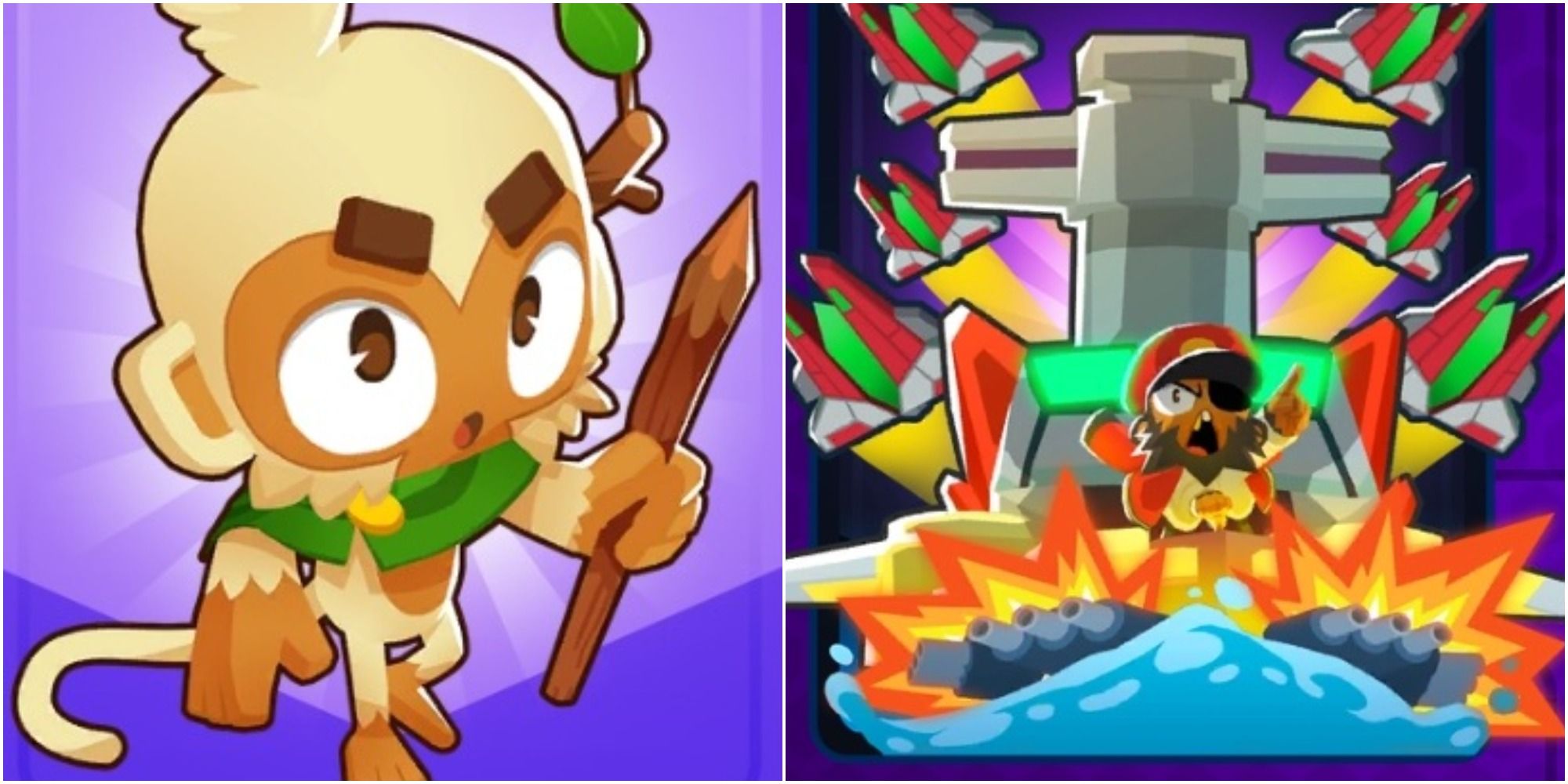 Bloons TD 6 Best Towers Collage Druid And Buccaneer