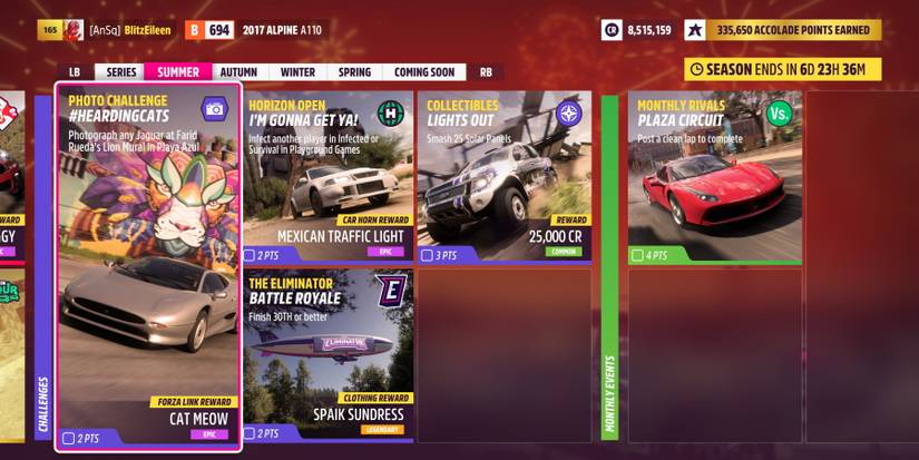 Series 3 Summer Festival Playlist Challenges Forza Horizon 5