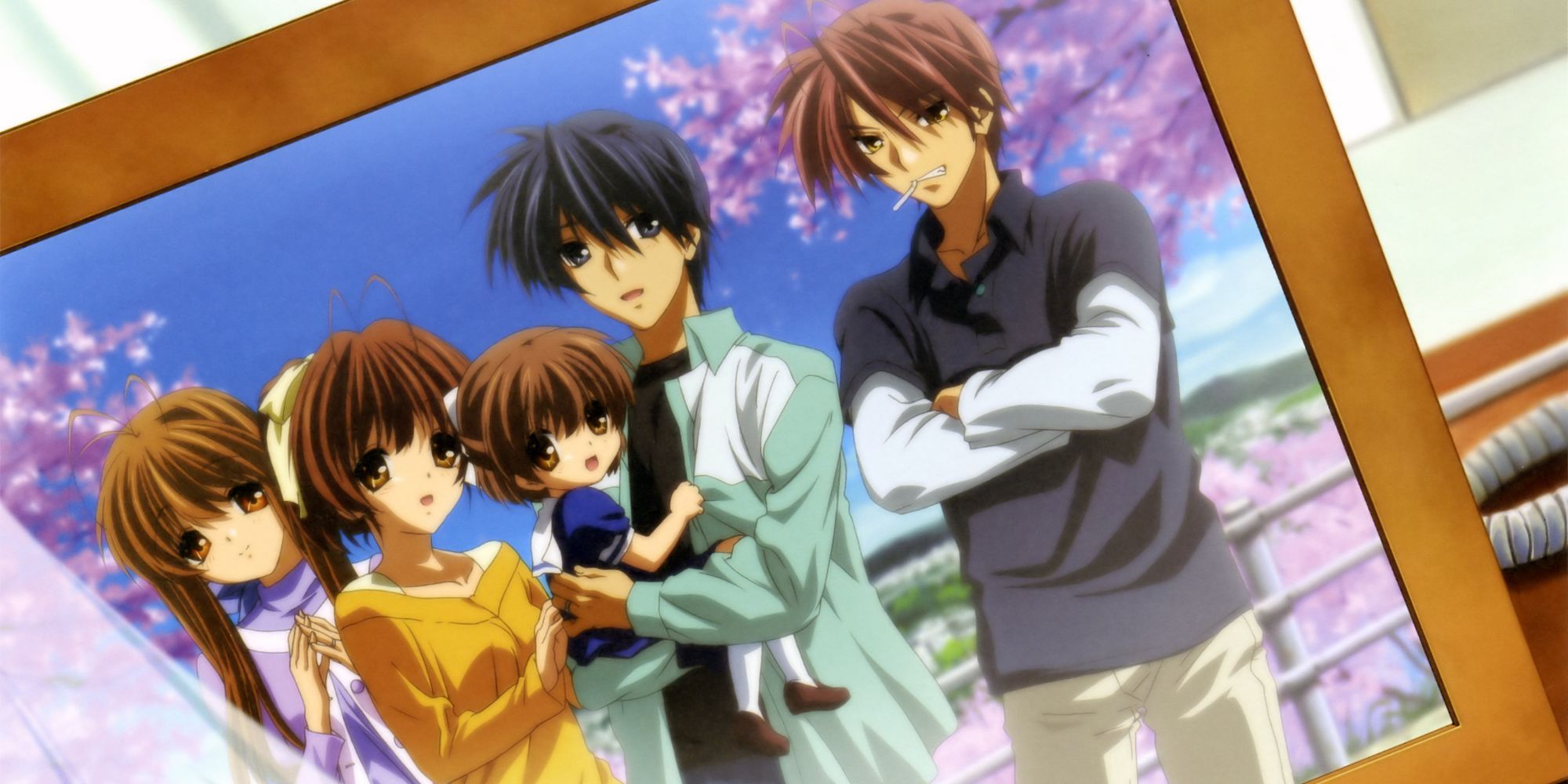 Framed photograph of the main characters from Clannad: After Story