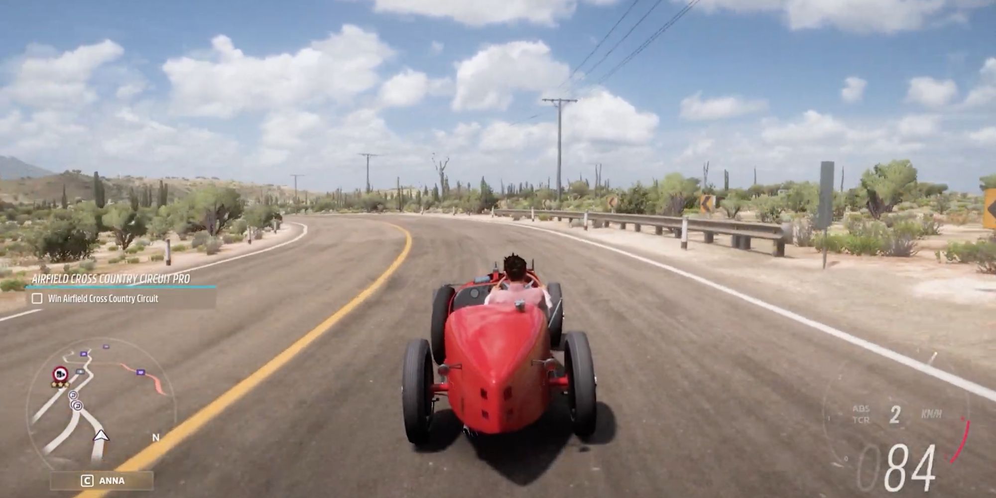 Classic Cars in Forza Horizon 5 - Bugatti Type 35 C - Player drives down a dusty road