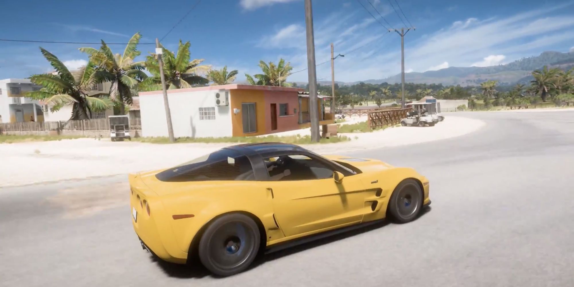 Classic Cars in Forza Horizon 5 - Chevrolet Corvette - Player takes a corner in supercar