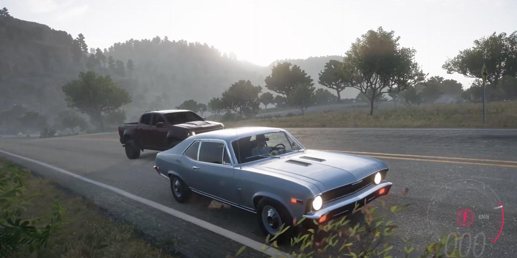 Classic Cars in Forza Horizon 5 - Chevrolet Nova Super Sport 396 - Player races through the streets of Mexico