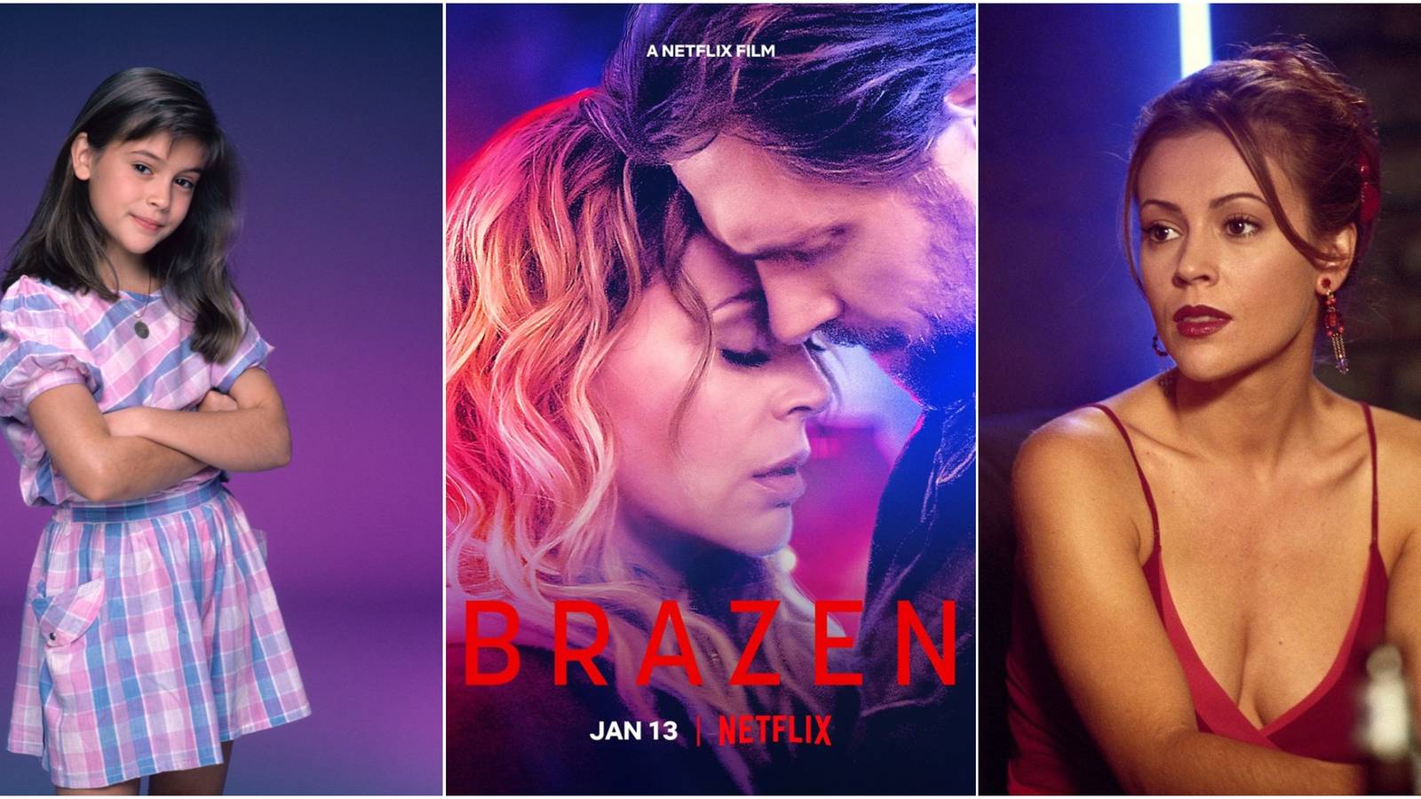 Collage Of Alyssa Milano Actress Brazen Poster Young Age Alyssa Phoebe Halliwell