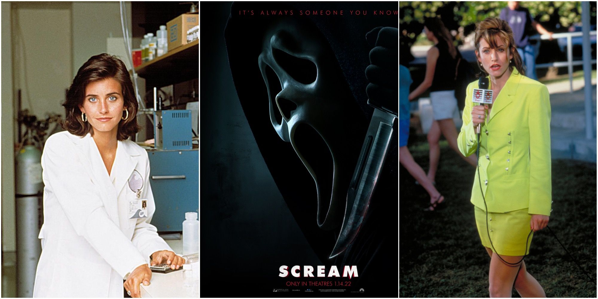 Collage Of Courteney Cox Movies Scream Coccoon: The Return