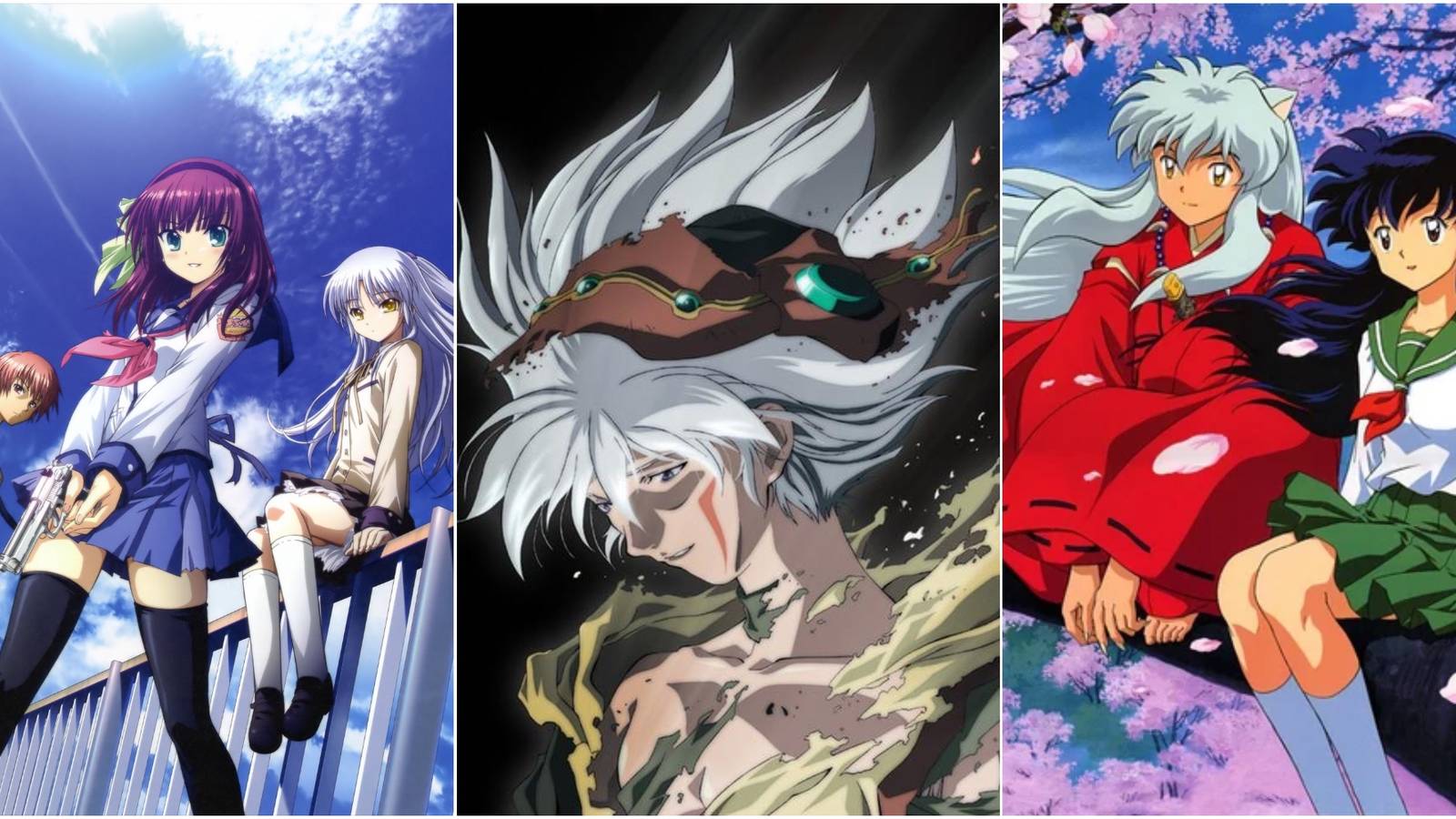 Right: Inuyasha and Kagome; center: Yuri; left: Angel And Tsukasa