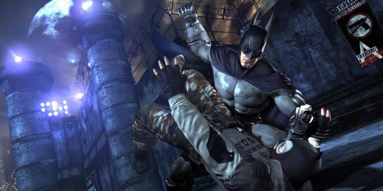 A melee combo in Batman: Arkham City