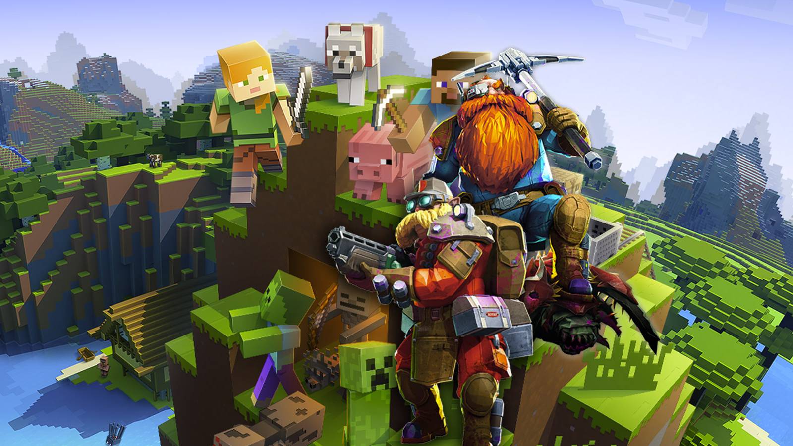 Deep Rock Galactic Minecraft Crossover