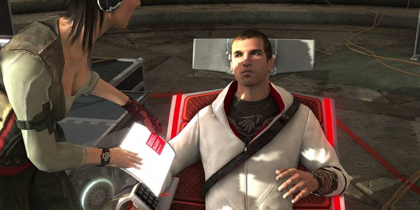 Desmond and Rebecca in Assassin's Creed 2