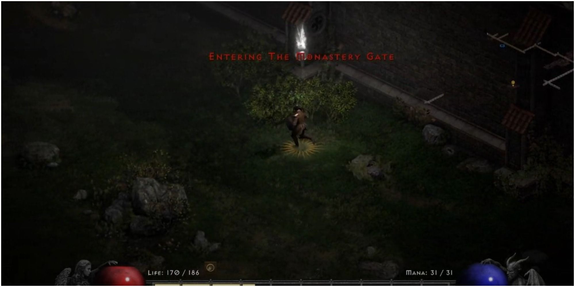 Diablo 2 Resurrected Reaching The Monastery Gate Walls