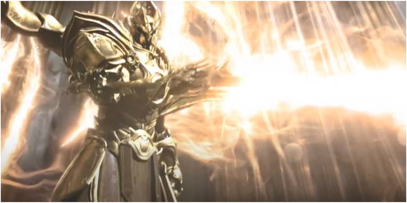 Diablo 3 Imperius Casting A Bolt Of Flame At Diablo