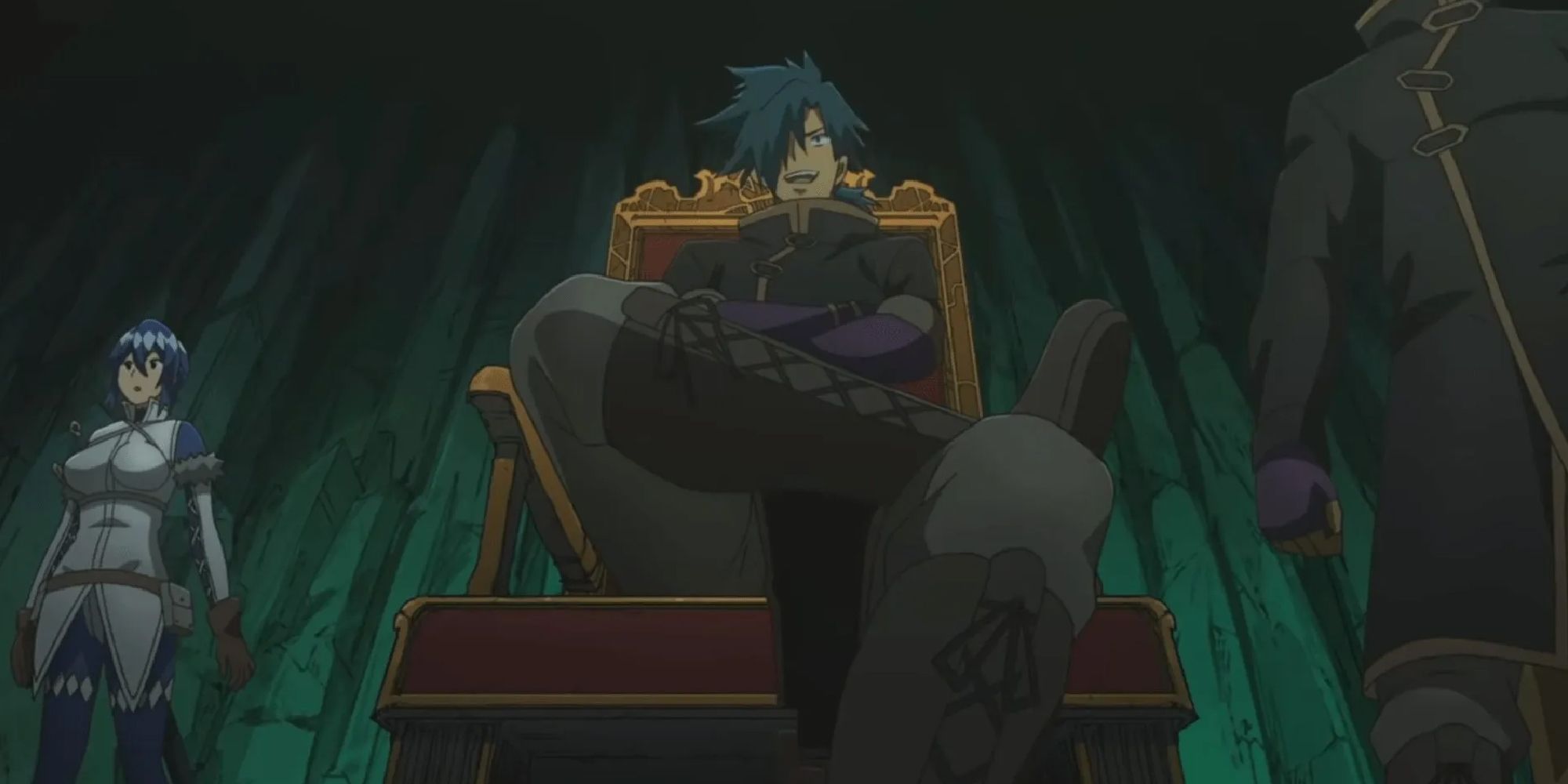 Dungeon Of Black Company - Kinji Sitting On A Throne