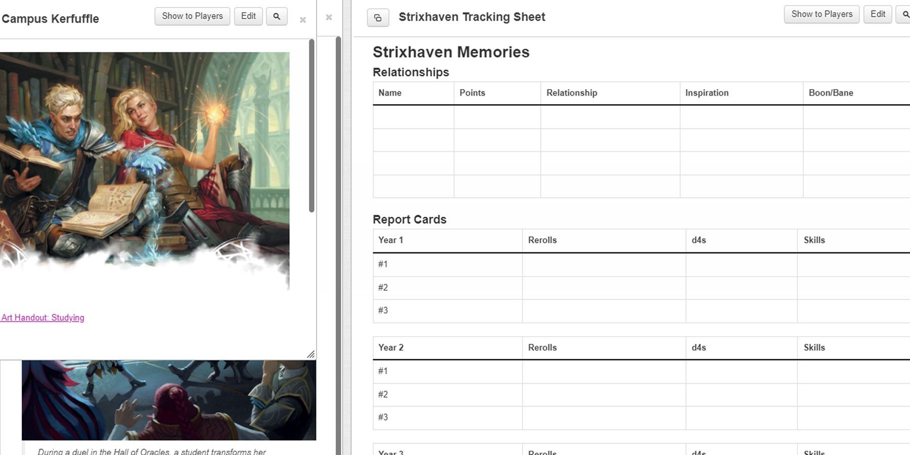 Dungeons-and-Dragons-Strixhaven-Campus-Kerfuffle-and-Tracking-Sheet