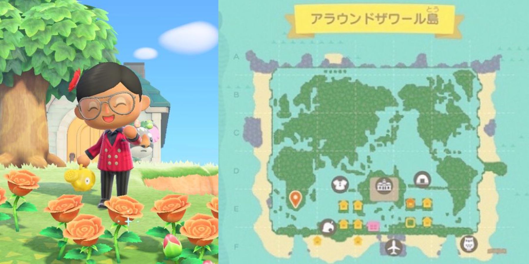 Planet Earth themed Animal Crossing Map