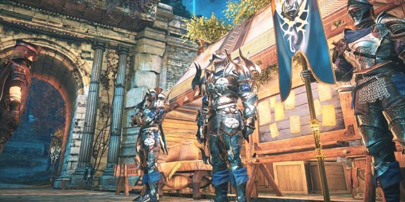 Elyon - About four characters all wearing armor.