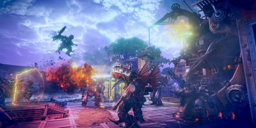 Elyon - An image of multiple players engaging in combat.